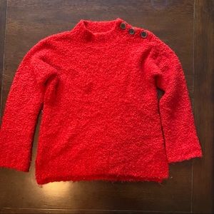 Crew Cuts girls sweater.  Cute button detail on shoulder.